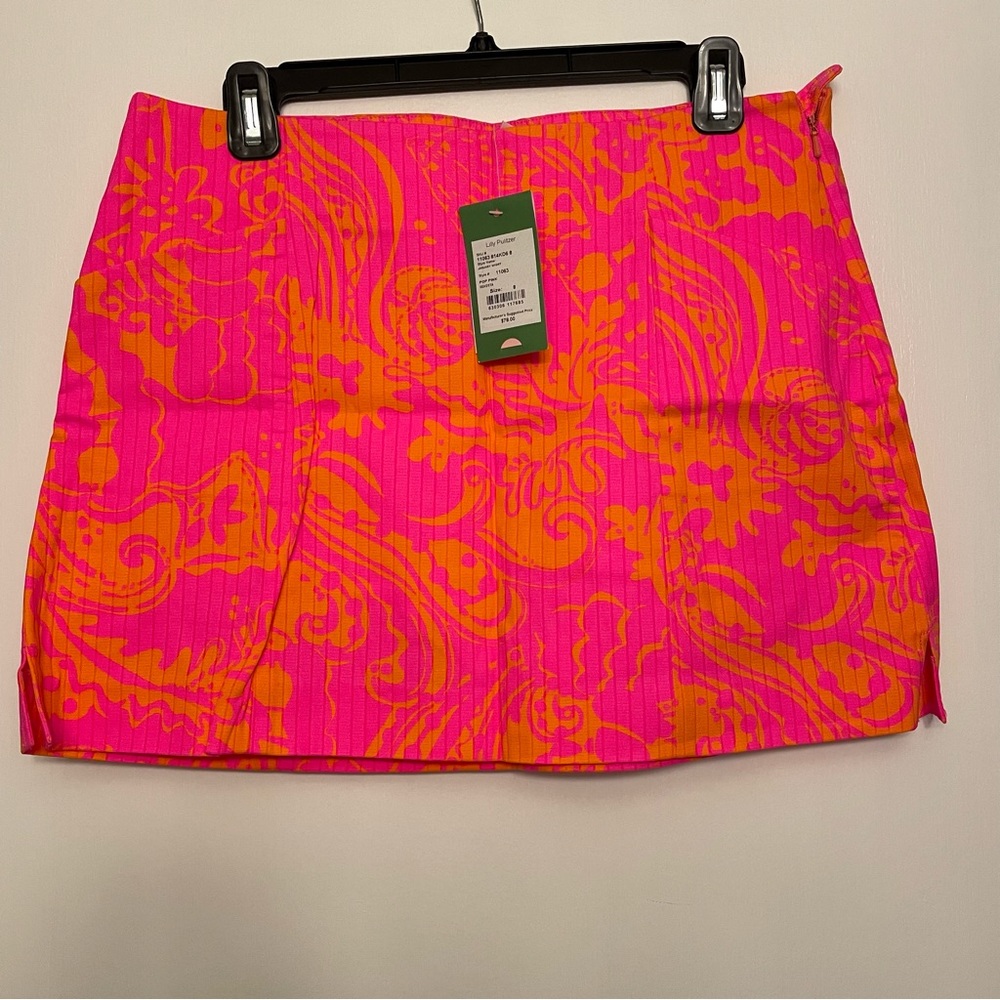 NWT Lilly Pulitzer Hot Pink & Orange January Skort
